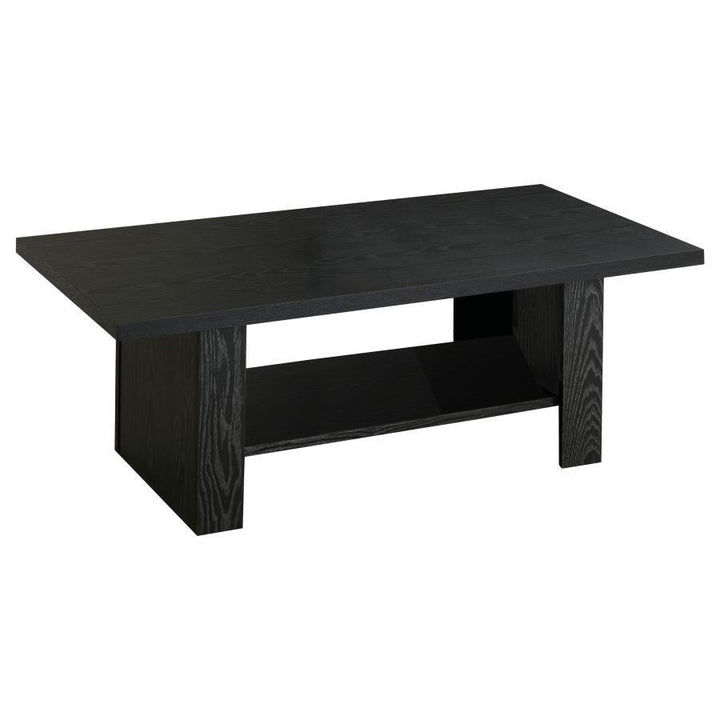 Rodez - 3 Piece Engineered Wood Coffee Table Set - Black Oak Table Set modern furniture Contempo Furniture