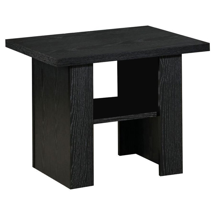 Rodez - 3 Piece Engineered Wood Coffee Table Set - Black Oak Table Set modern furniture Contempo Furniture