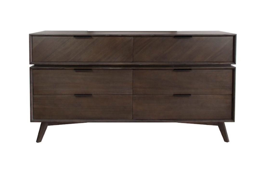 Roger  Mid-Century Acacia Dresser