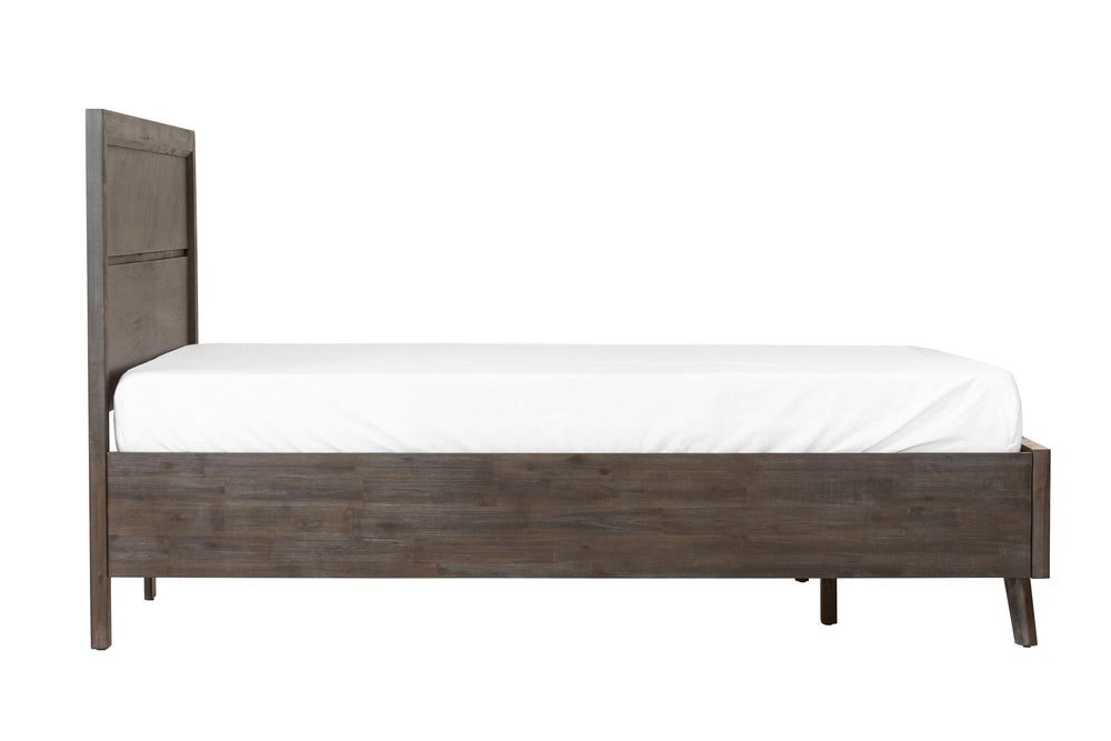 Roger - Queen Mid-century Acacia Bed - View 3