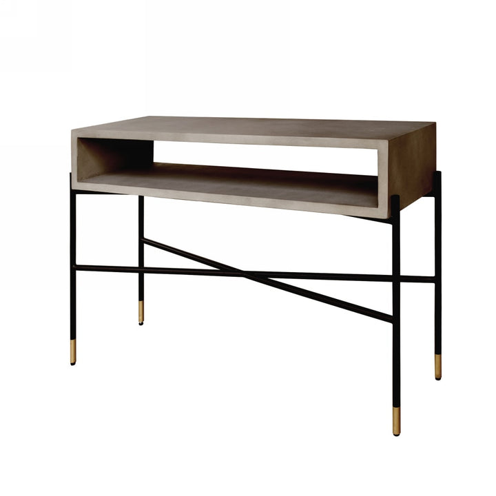 Walker Modern Concrete &amp; Metal Console Table
