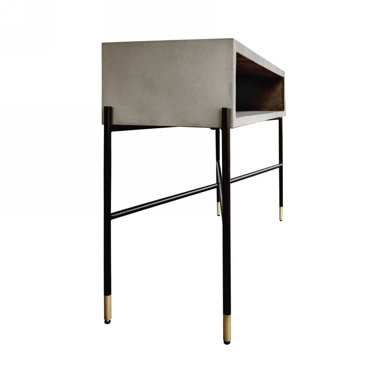 Walker Modern Concrete &amp; Metal Console Table