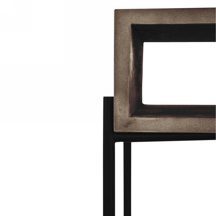 Walker Modern Concrete &amp; Metal Console Table