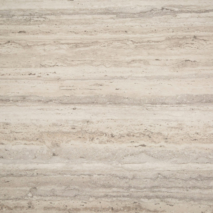 Roma - Modern Faux Travertine + Gold Bookcase