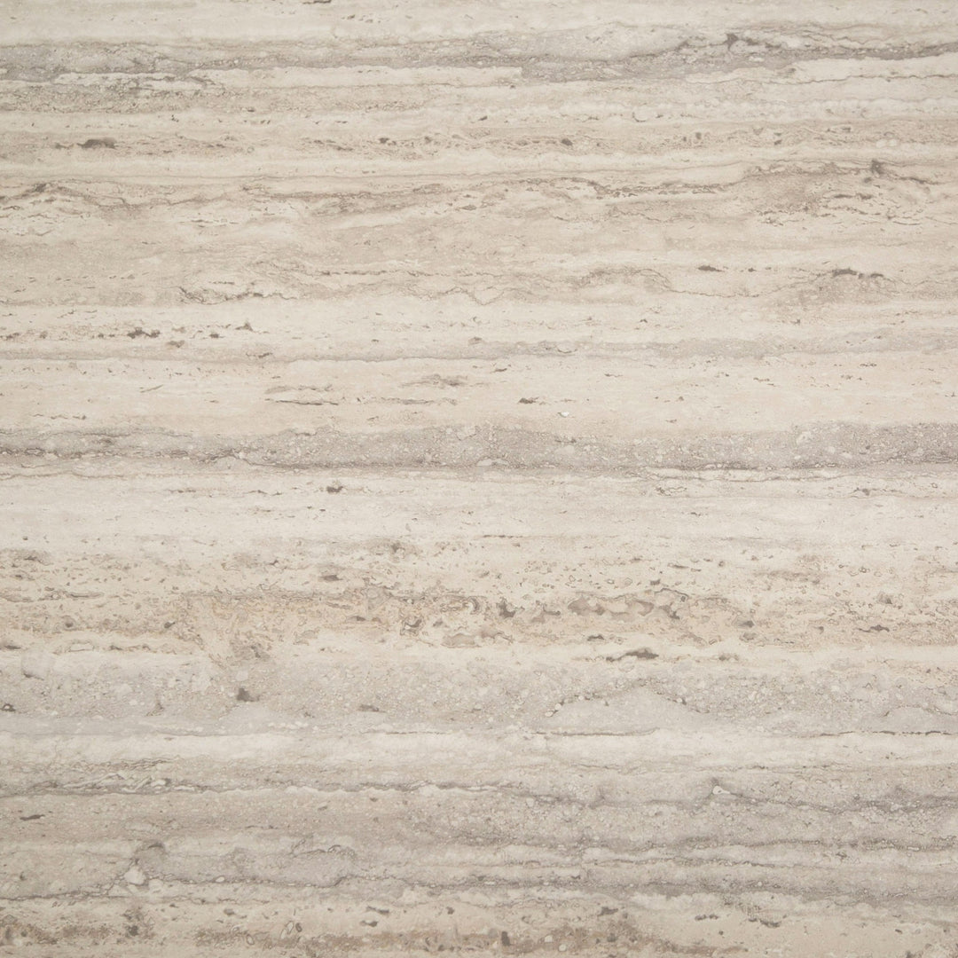 Roma - Modern Faux Travertine + Gold Bookcase