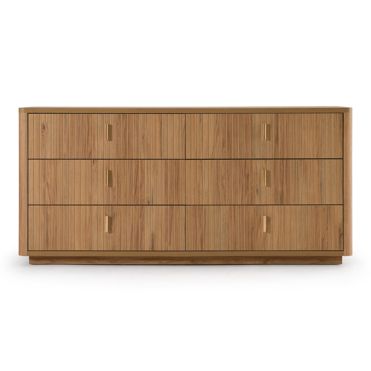 Roma - Modern Oak + Gold Dresser
