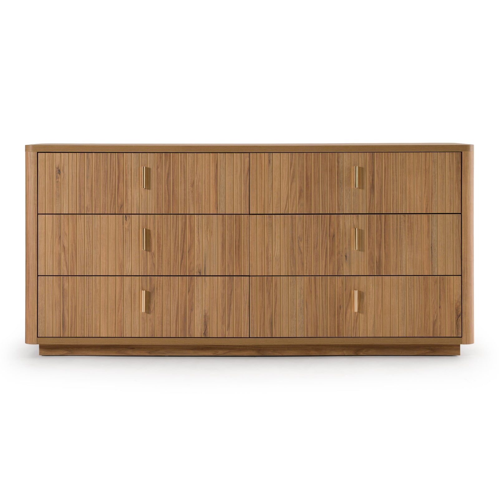 Roma - Modern Oak  Gold Dresser