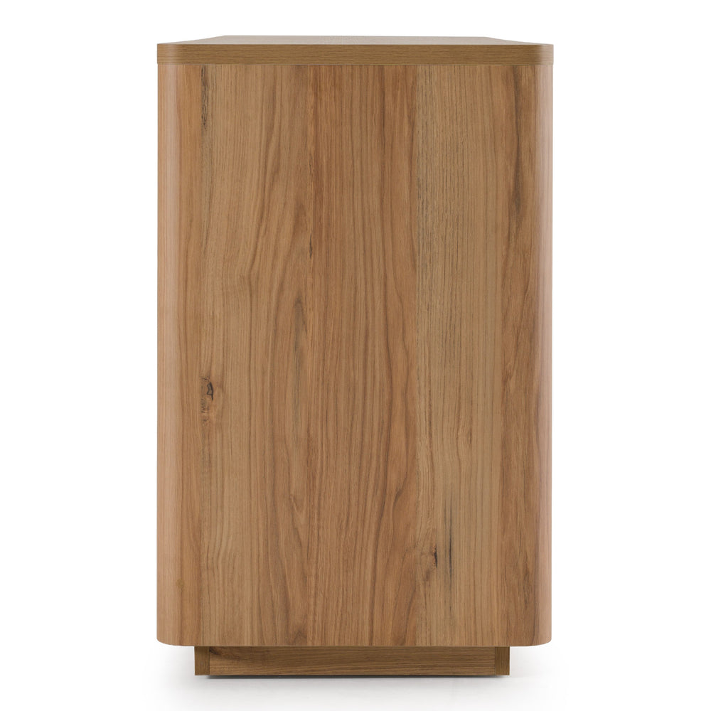 Roma - Modern Oak + Gold Dresser - View 3