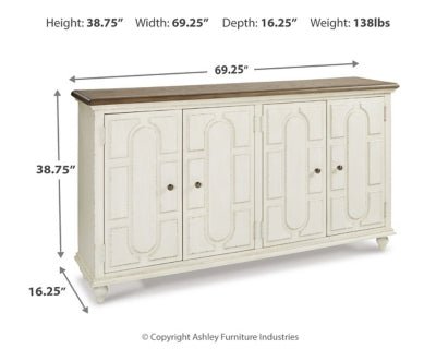 Roranville Accent Cabinet - White Accent Cabinet modern furniture Contempo Furniture