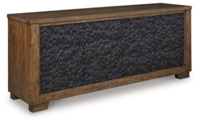 Rosswain 80" TV Stand - Dark Brown TV Stand modern furniture Contempo Furniture