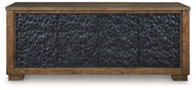 Rosswain 80" TV Stand - Dark Brown TV Stand modern furniture Contempo Furniture