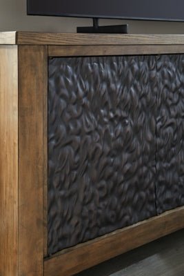 Rosswain 80" TV Stand - Dark Brown TV Stand modern furniture Contempo Furniture