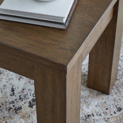 Rosswain End Table - Dark Brown End Table modern furniture Contempo Furniture