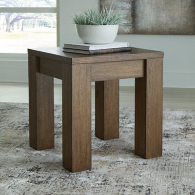 Rosswain End Table - Dark Brown End Table modern furniture Contempo Furniture