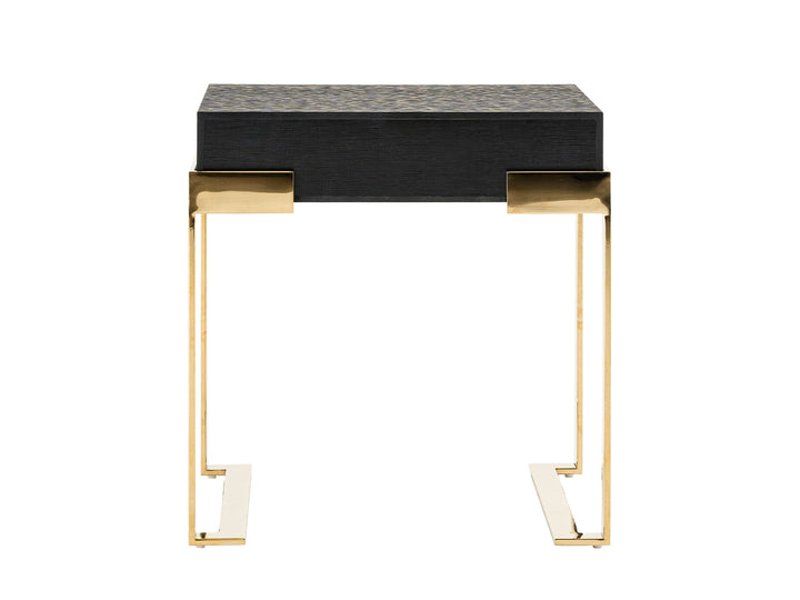 Rothsay - Modern Wenge + Gold Nightstand