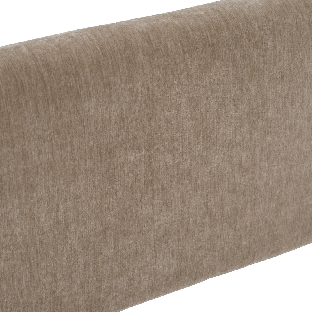 Rousey - Modern Taupe Fabric Bed