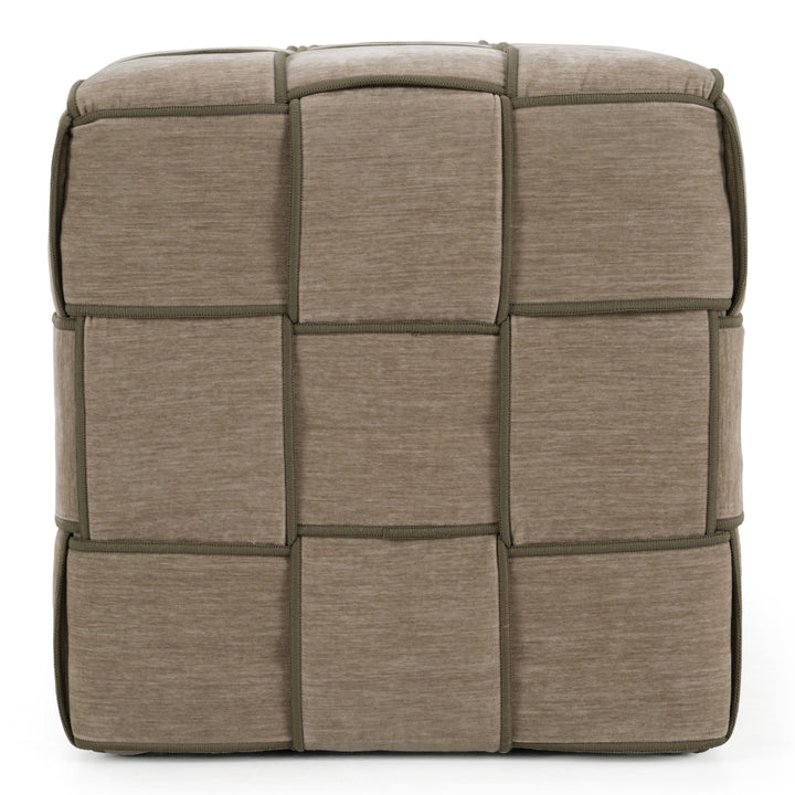 Rousey - Modern Taupe Fabric Bench