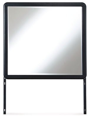 Rowanbeck Bedroom Mirror - Black Mirror modern furniture Contempo Furniture