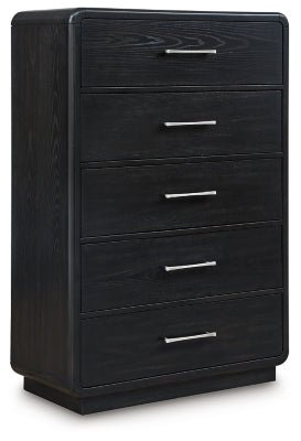 Rowanbeck Chest of Drawers - Black Accent Chest modern furniture Contempo Furniture