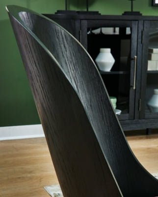 Rowanbeck Dining Chair - Black Chair Set modern furniture Contempo Furniture