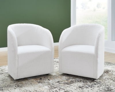 Rowanbeck Dining Chair - White Chair Set modern furniture Contempo Furniture