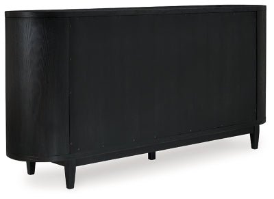 Rowanbeck Dining Server - Black Server modern furniture Contempo Furniture