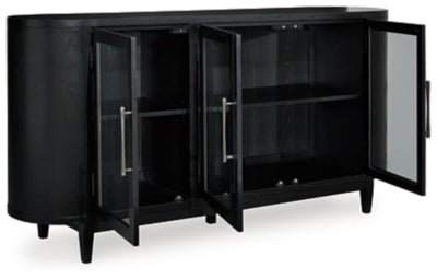 Rowanbeck Dining Server - Black Server modern furniture Contempo Furniture