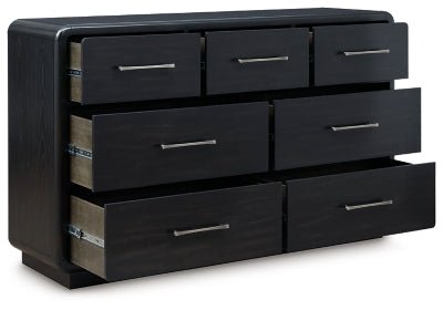 Rowanbeck Dresser - Black Dresser modern furniture Contempo Furniture