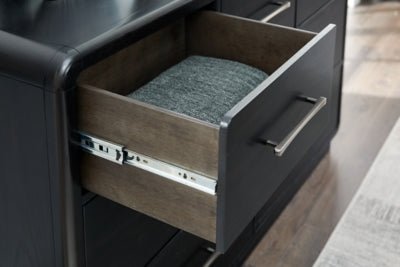 Rowanbeck Dresser - Black Dresser modern furniture Contempo Furniture