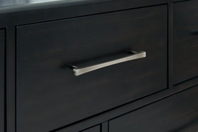 Rowanbeck Nightstand - Black Nightstand w/ Charging Station modern furniture Contempo Furniture