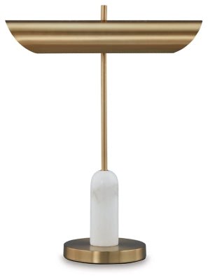 Rowleigh Desk Lamp - Gold Table Lamp modern furniture Contempo Furniture