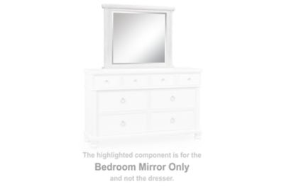 Rowlenstown Bedroom Mirror - White Mirror modern furniture Contempo Furniture