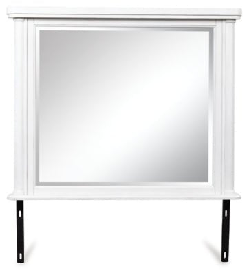 Rowlenstown Bedroom Mirror - White Mirror modern furniture Contempo Furniture