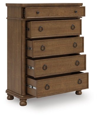 Rowlenstown Chest of Drawers - Light Brown Accent Chest modern furniture Contempo Furniture