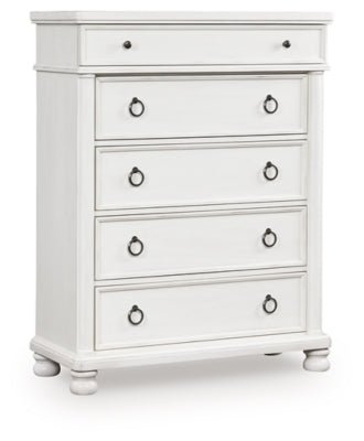 Rowlenstown Chest of Drawers - White Accent Chest modern furniture Contempo Furniture