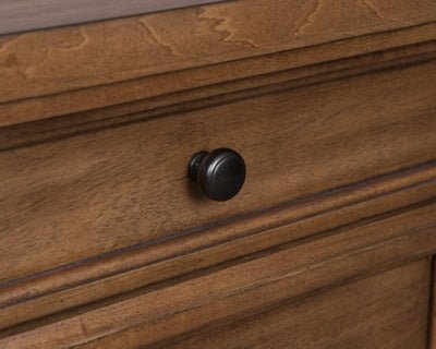 Rowlenstown Dresser and Mirror - Light Brown Dresser &amp; Mirror modern furniture Contempo Furniture
