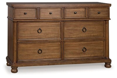 Rowlenstown Dresser - Light Brown Dresser modern furniture Contempo Furniture