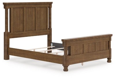 Rowlenstown Queen Poster Bed - Light Brown Poster Bed modern furniture Contempo Furniture
