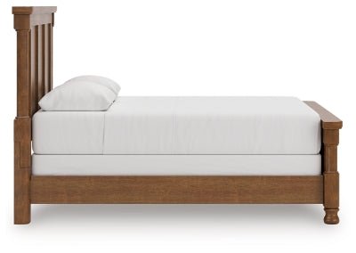 Rowlenstown Queen Poster Bed - Light Brown Poster Bed modern furniture Contempo Furniture