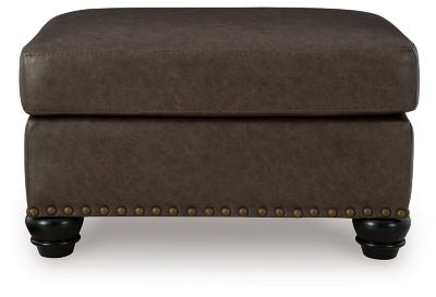 Roxmere Ottoman - Dark Brown Upholstered Ottoman modern furniture Contempo Furniture