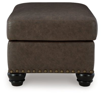 Roxmere Ottoman - Dark Brown Upholstered Ottoman modern furniture Contempo Furniture