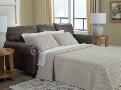 Roxmere Queen Sofa Sleeper - Dark Brown Sleeper Sofa modern furniture Contempo Furniture