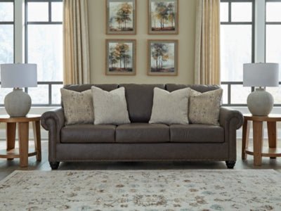 Roxmere Sofa - Dark Brown Stationary Sofa modern furniture Contempo Furniture