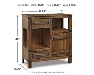 Roybeck Accent Cabinet - Dark Brown Accent Cabinet modern furniture Contempo Furniture