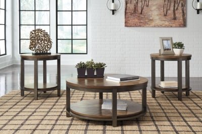 Roybeck Table (Set of 3) - Dark Brown Table Set modern furniture Contempo Furniture