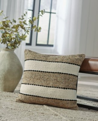Rueford Pillow - Light Brown Throw Pillow modern furniture Contempo Furniture