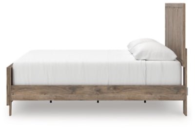 Rusticott King Panel Bed - Light Brown Panel Bed modern furniture Contempo Furniture
