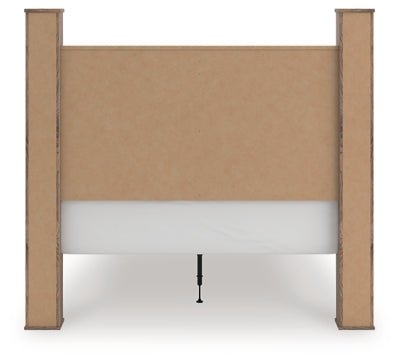 Rusticott Queen Poster Bed - Light Brown Poster Bed modern furniture Contempo Furniture