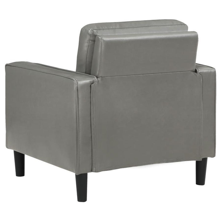 Ruth - 3 Piece Upholstered Track Arm Sofa Set - Gray 3 - Piece Living Room Set modern furniture Contempo Furniture