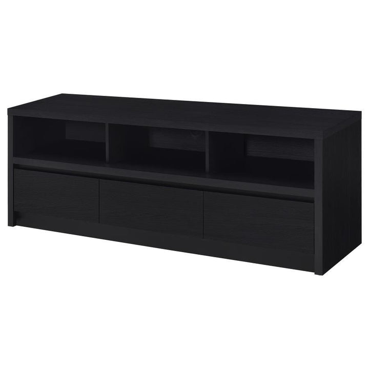 Rutland - 59" 3 - Drawer TV Stand Media Console - Black TV Stand modern furniture Contempo Furniture
